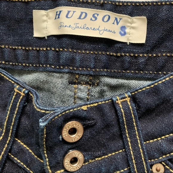 Hudson 26 Bootcut Denim Dark Jeans Flap Pockets - Picture 4 of 10
